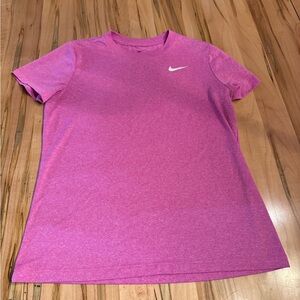 Nike Women's Heather Pink Short-Sleeve Dri-FIT Tee